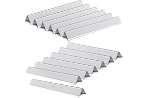 Folocy 18” 16 GA Grill Flavorizer Bars BBQ Gas Grill Replacement Parts for Weber 67671, 7370001 7470001, Weber Summit 600 Series S-660 E-670 S-670 Grill Models, Stainless Steel Flavor Bars Accessories