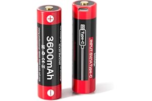 SNSYIY Rechargeable Battery 3.7V 3600mAh for Streamlight X Series Flashlights 2-Pack