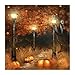 VKTECH Full Drill 5D DIY Diamond Painting Kit Forest Pumpkin Round Rhinestone Embroidery Cross Stitch Craft Best Gift Room Decor 12x12 inch