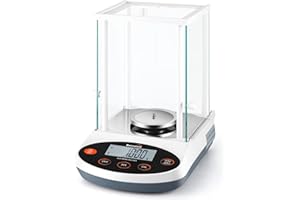Bonvoisin Analytical Balance 500gx1mg Precision Lab Scale Digital Electronic Scale 1mg Laboratory Analytical Scale LCD Display Scientific Scale with Windshield (500g, 0.001g)