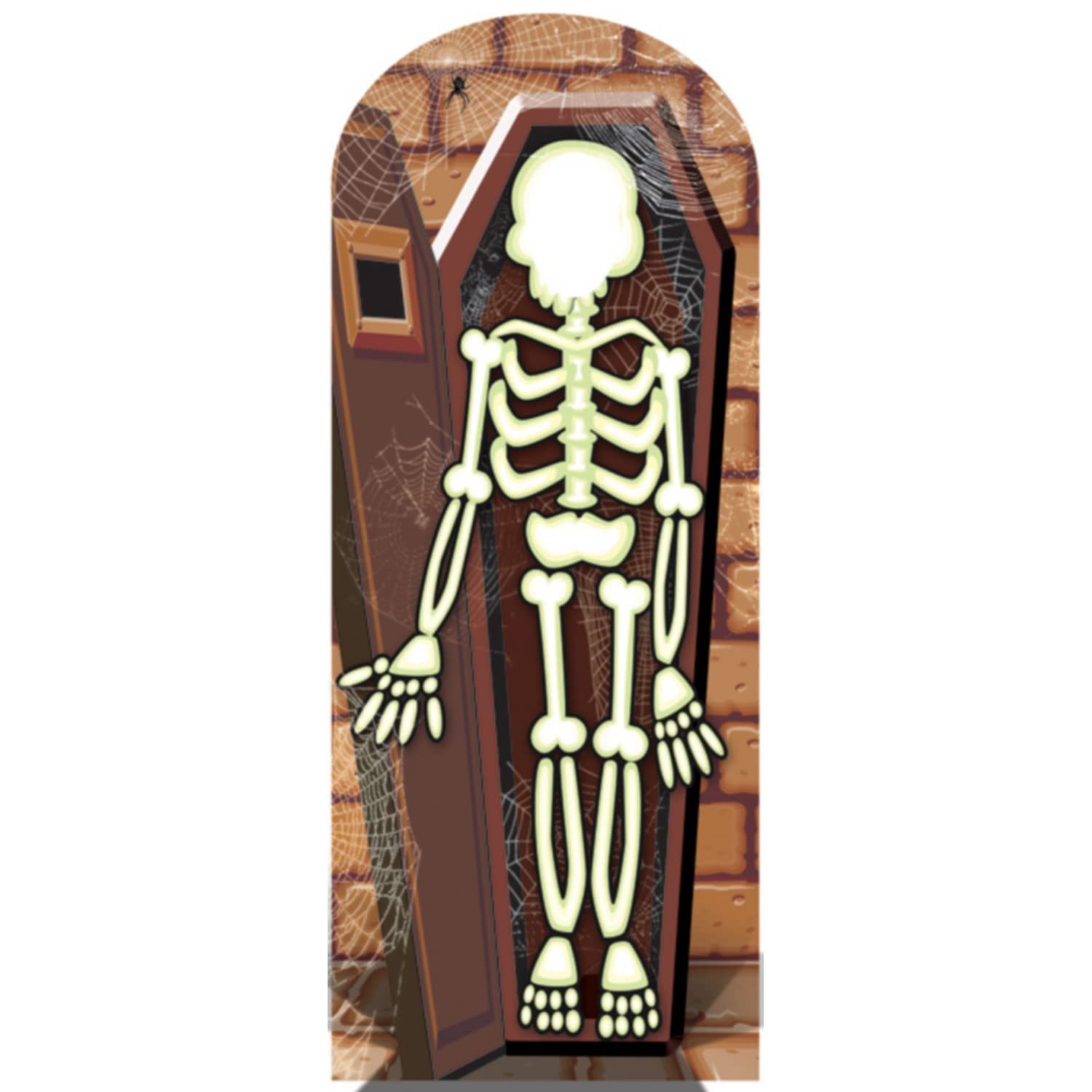 STARL CUT OUTS Skeleton Stand In Halloween, Multi-Colour