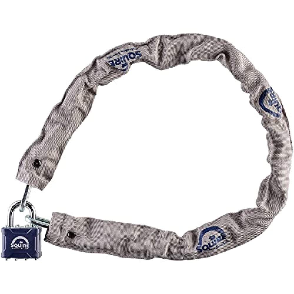 Squire 3536 Henry Steel Padlock and Chain Set,Black