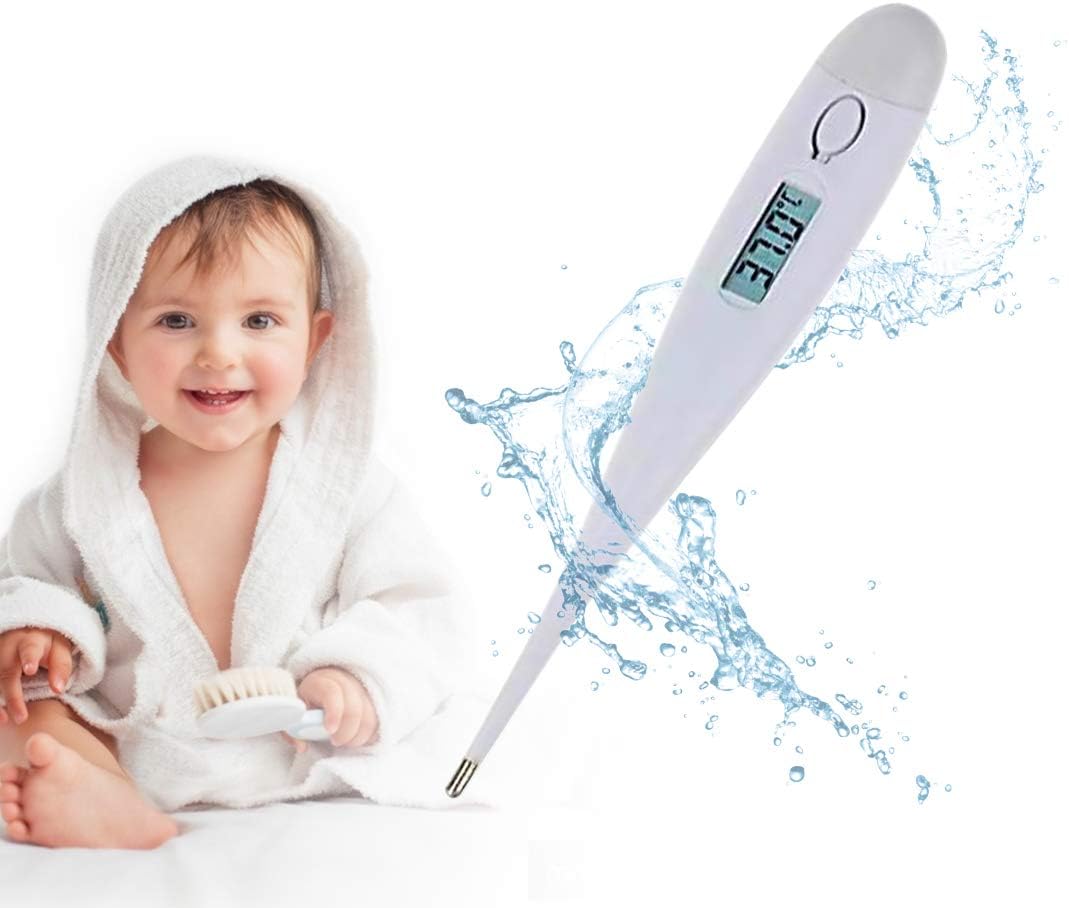 Digital Thermometer,Baby Thermometer Ear Thermometer Adult Baby Top Oral Rectal Underarm Temperature Thermometer | Fast Read Waterproof,Suitable for Adults & Kids