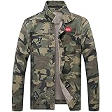 stand collar camouflage jacket