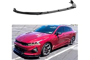 WheelX 3Pcs Front Bumper Lip Compatible with 2021-2025 Kia K5, Air Dam Fits for EX LX LXS GT-Line, Lower Chin Splitter Spoiler Protection Body Kit (Glossy Black)