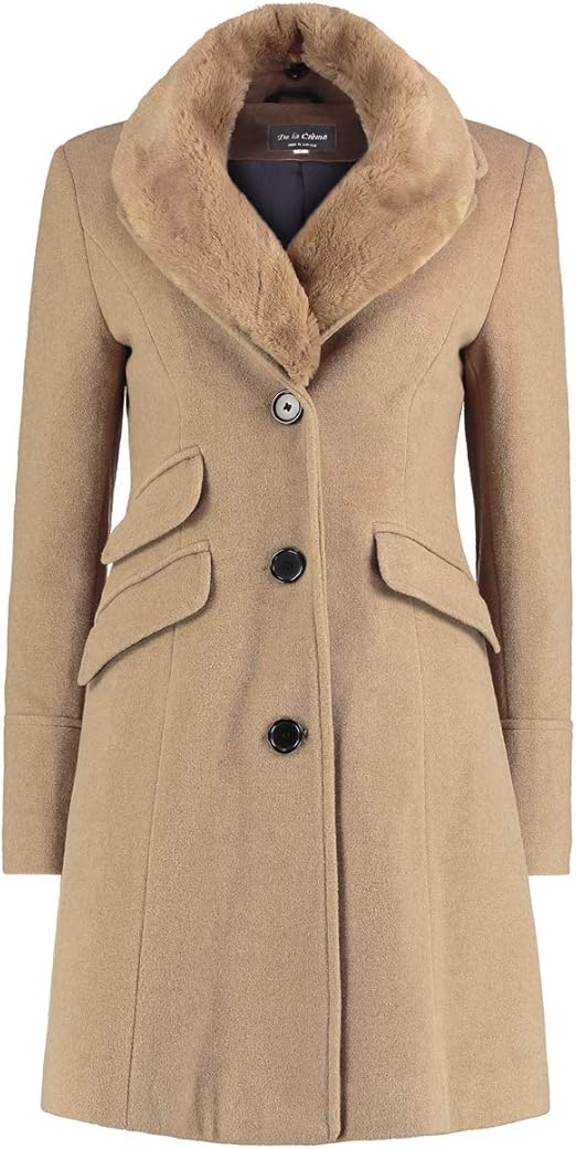 De La Creme Womens Fitted Winter Coat Clothing