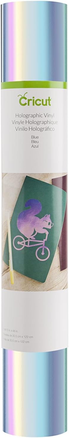 Cricut Blue Holographic Vinyl 12X48, 12 