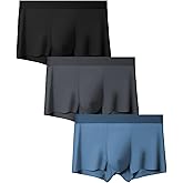 UNEITIES Mens Underwear Boxer Briefs Soft Trunks Moisture Wicking Breathable Support Pouch Underpant 3 Pack