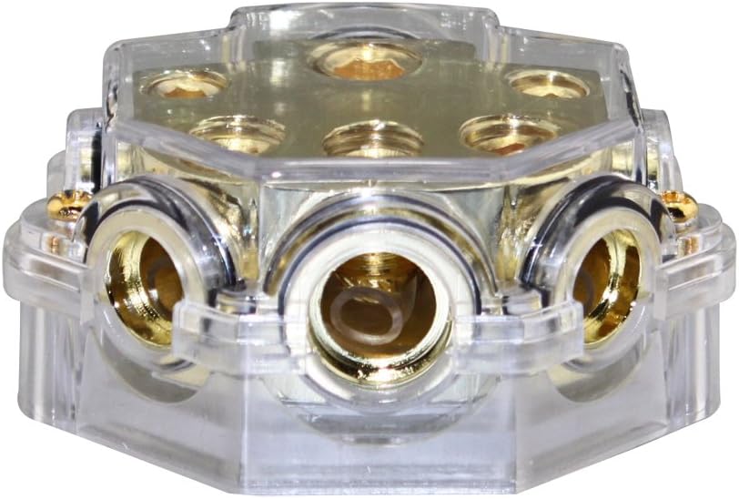 0/1 Gauge to 8X2 4X2 2X1 Gauge Power/Ground Distribution Block PD02