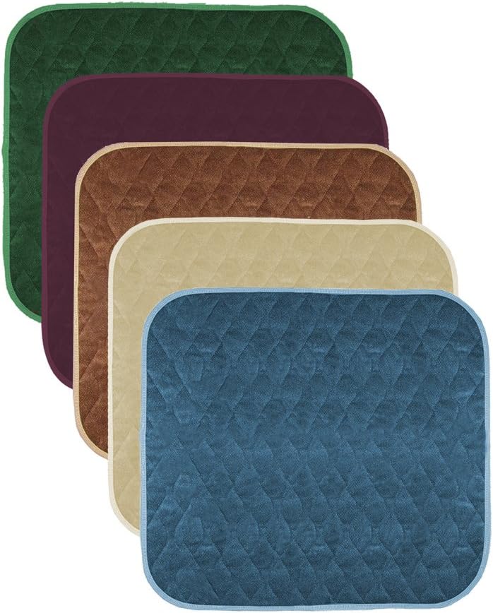 Americare Absorbent Washable Waterproof Seat Protector Pads 21”x22” - Blue: Health & Personal Care