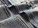 NITAGUT Men's Ripped Slim Fit Tapered Leg Jeans Grey Blue-US 36