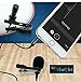 BluQbt Lavalier Lapel iPhone Microphone - Professional High Audio Quality Clip On Lav Mic for YouTube Camera Vlogging with 118