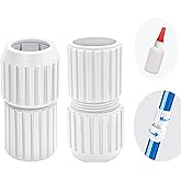 Vizava Pool Telescoping Pole Cam Lock Compatible with EZ Lock Cam Fixed Your Pool Pole with Twist Lock Universal Fit 3 Section Pole White Pool Pole Connector Locking Parts (2 Pcs Anti-Slip Design)