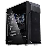 Zalman Z1 Plus ATX Mid-Tower - 120mm x 3 Pre-Installed Fans - ODD Support - Metal Mesh - Minimal Design - High Airflow - USB