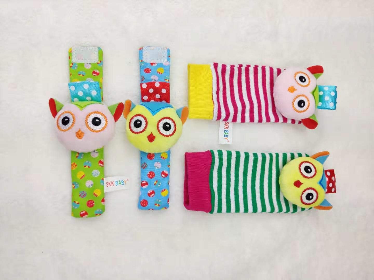 Oyfel Chien Jouet En Peluche Education Pour Bebe 0 6 Mois 2pcs Poignet Et 2pcs Chaussettes Jouet Deveil Chaussette Et Poignet Hochet Petit Animal Pour Bebe Hochets Jouets D Eveil Safeguardsoftwash Com