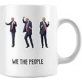 ONRRI We The People Mug – 11oz White Ceramic Coffee Cup, Patriotic & Political Gift, Double-Sided Print, Microwave Safe