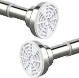 FRENESSA Shower Curtain Rod Stainless Steel Extendable Tension Rod 63-118cm