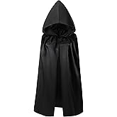 KNELOR Kids Hooded Cloak Robe Halloween Cosutme Cape Fancy Halloween Cosplay Costumes 3 to 16 Years