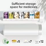 Betife 7 Day Pill Box Daily Organizer 1 Time a Day Travel Compact BPA Free view 3