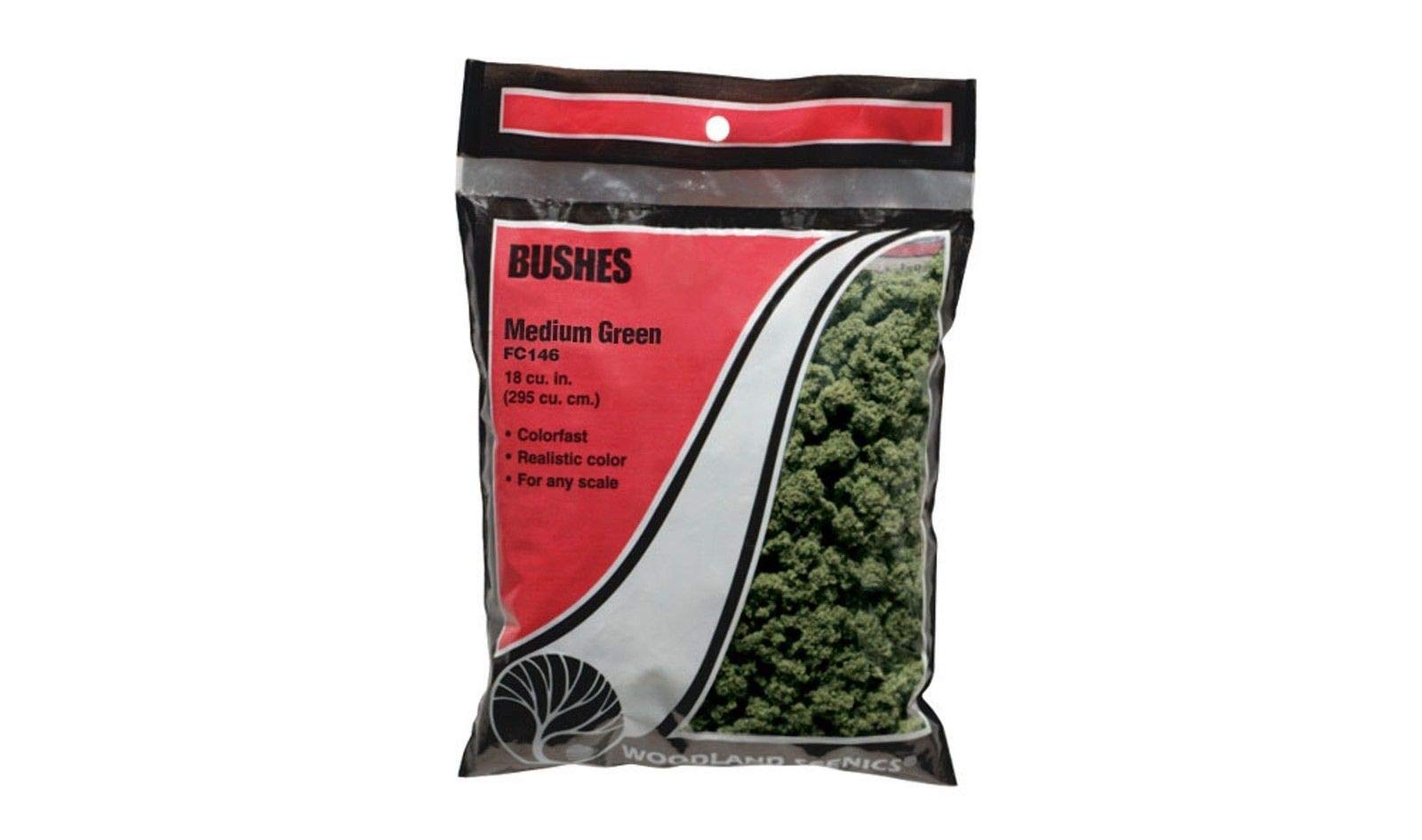 Woodland Scenics Bushes 18 to 25.2 Cubic Inches-Medium Green
