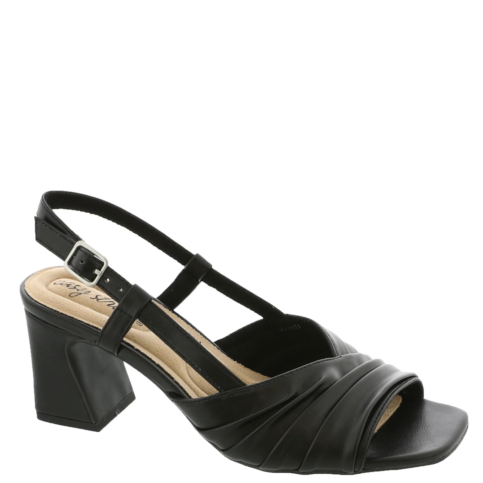 Easy Street Women’s Lucie Heeled Sandal, Black, 10 Wide