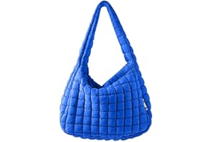 SHOPANTS Quilted Tote Bag for Women Puffer Bag Lightweight Padding Shoulder Bag Down Cotton Padded Large Crossbody Hobo Bags