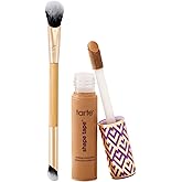 tarte shape tape concealer & brush – Instant Full Coverage for Under Eye, Dark Circles, Fine Lines, Redness & Discoloration, Dermatologist-Tested, Vegan, Cruelty Free