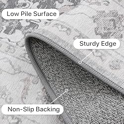 GENIMO Runner Rug 2x8 Non Slip Machine Washable