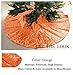 ShinyBeauty Sequin Tree Skirt Christmas 36Inch-Orange-Tree Skirt Dress for Christmas Decoration-0913E