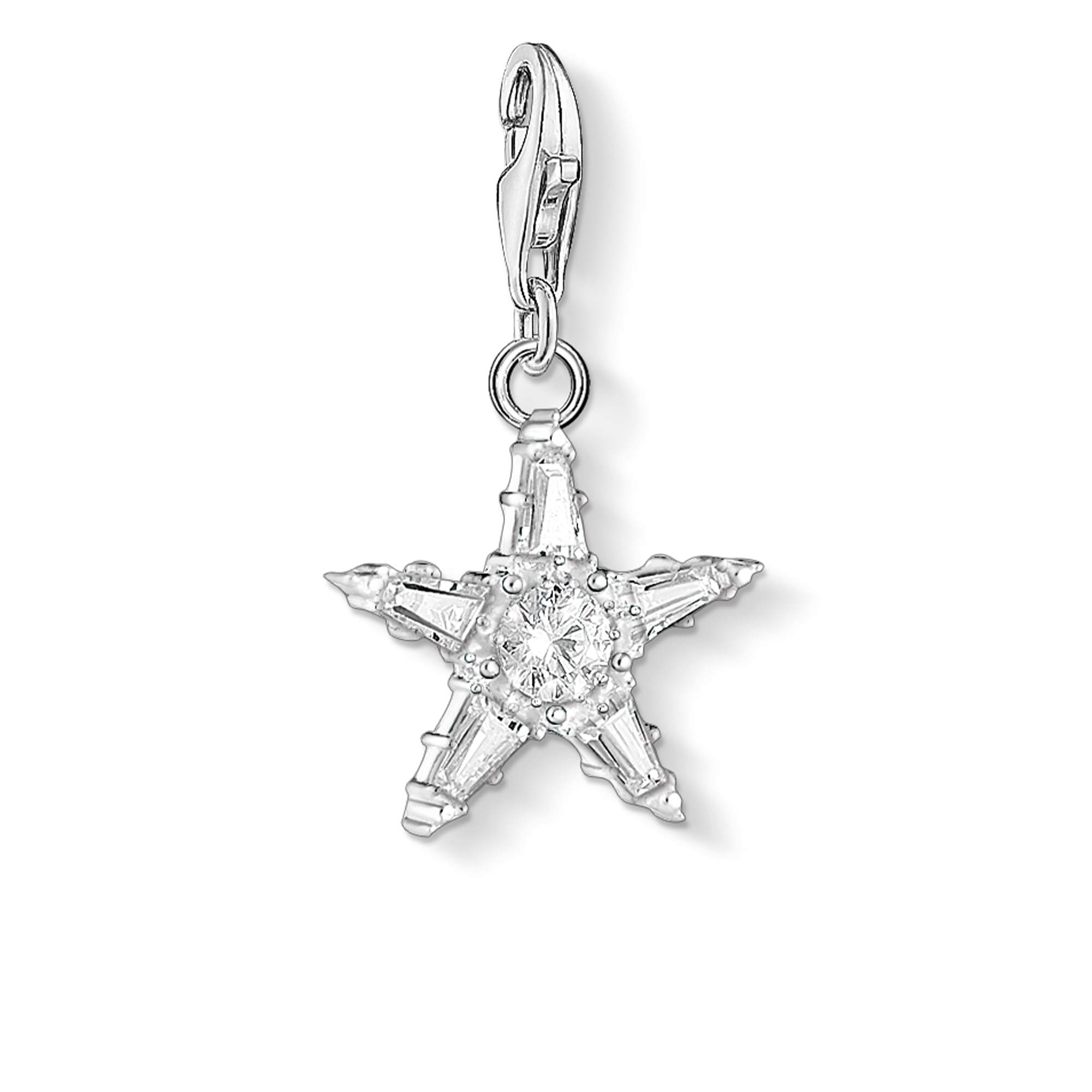 Thomas Sabo Women Charm Pendant Star 925 Sterling Silver 1804-051-14