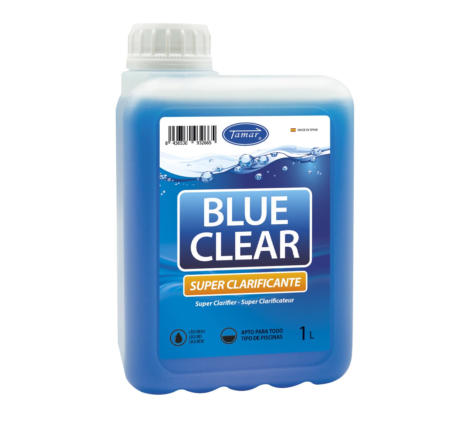 Tamar – Blue Clear, Super clarificante/floculante, 1 Liter
