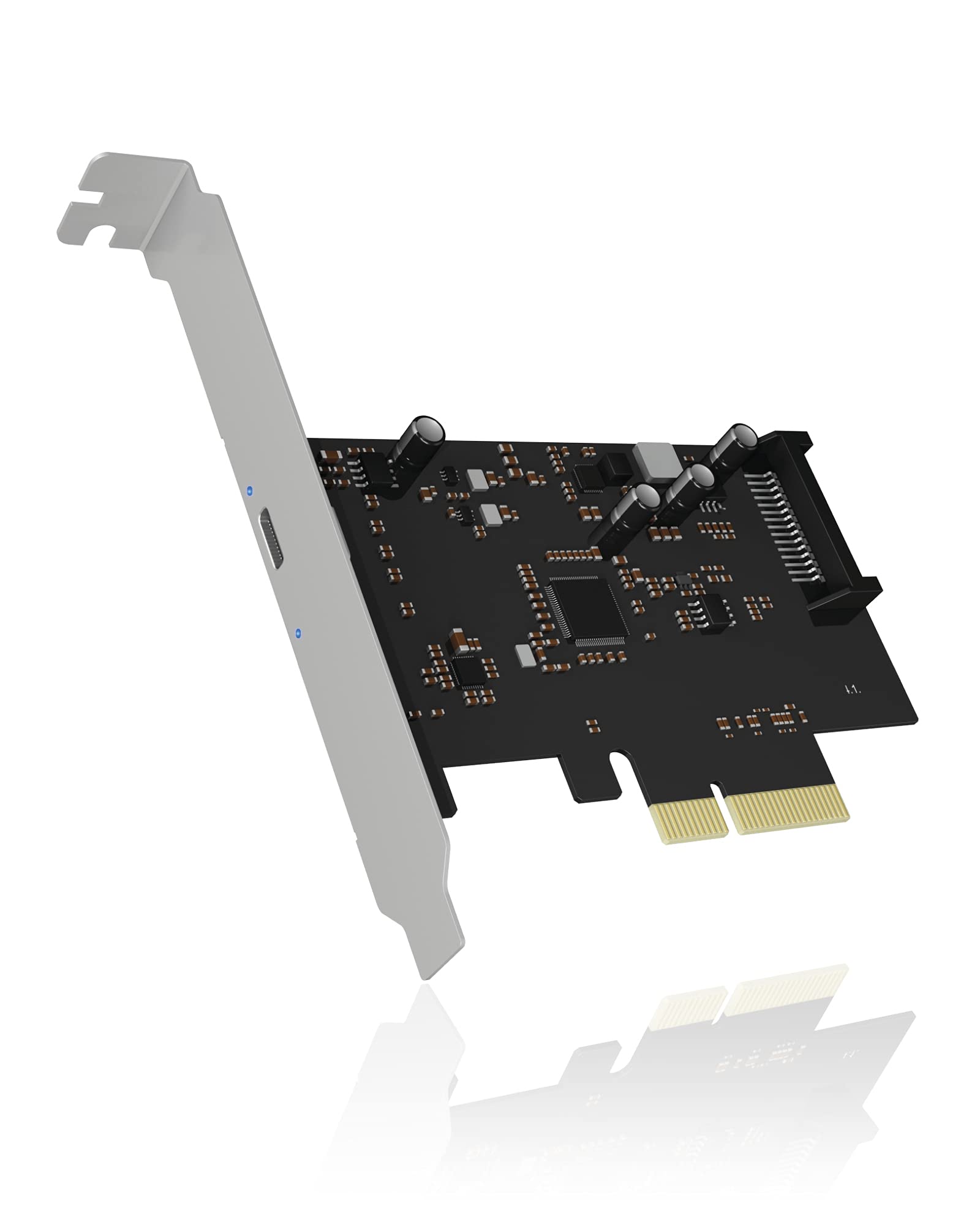 ICY BOX USB 3.2 PCIe Expansion Card with USB-C 3.2 Gen 2x2 Port (20 Gbps), Compatible with Windows, Part Number IB-PCI1901-C32