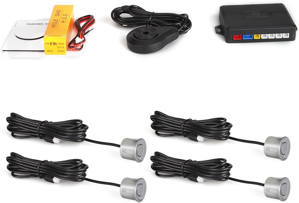 Vehicle Sensor Rover Car Rover Parking Sensor No Display With Buzzer BiBi Sound + 4 Gray ...
