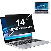 14 Inch Laptop Privacy Screen Filter for 16:10 Widescreen Laptop Privacy Screen 14 inch and Anti-Glare Screen Protector