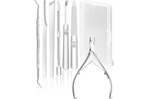 BLATOWN 7Pc Ingrown Toenail Removal Kit, Ingrown Toenail File and Lifters, Stainless Ingrown Toenail Tool Pedicure Tool Kit U