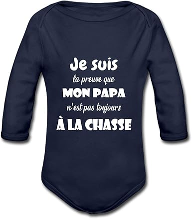 Spreadshirt Preuve Papa Chasse Phrase Drole Body Bebe Bio Manches Longues Amazon Fr Vetements Et Accessoires