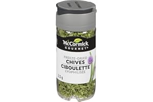 McCormick Gourmet, New Bottle, Premium Quality Natural Herbs & Spices, Freeze-Dried Chives, 2.5g