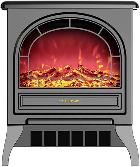 DFJU Elektroherd Kaminheizung tragbare Free-Stan elektrische