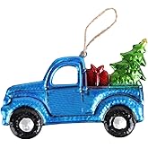 1Pc Christmas Car Pendant Iron Sheet Ornament Hanging Decoration for Tree Home Charming Car Shape Random Design for Christmas Year Celebrations