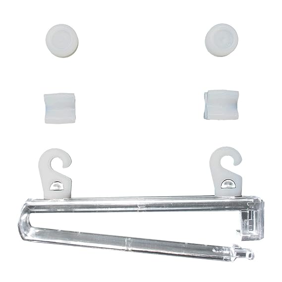 Flairdeco Schlaufengleiter Universal, Plastik, Transparent, 16 Stück