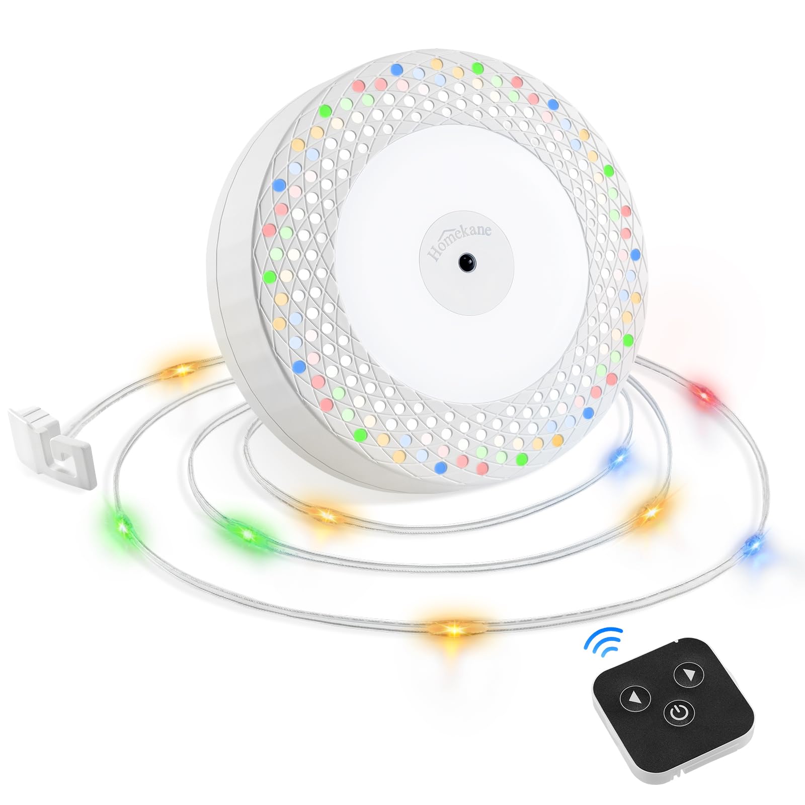 HOMEKANE Outdoor String Llights 32.8FT Rechargeable, Multicolor LED Fairy Lights Waterproof with Remote & 6 Light Modes for Indoor/Outdoor/Garden/Patio/Home/Festival Decoration