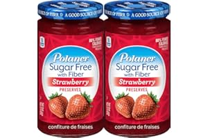 VALUBNDL: Polaner Sugar Free Strawberry Preserves �C 2 Pack (383g Jars) �C Keto Friendly & Diabetic Safe �C 0g Added Sugar with 