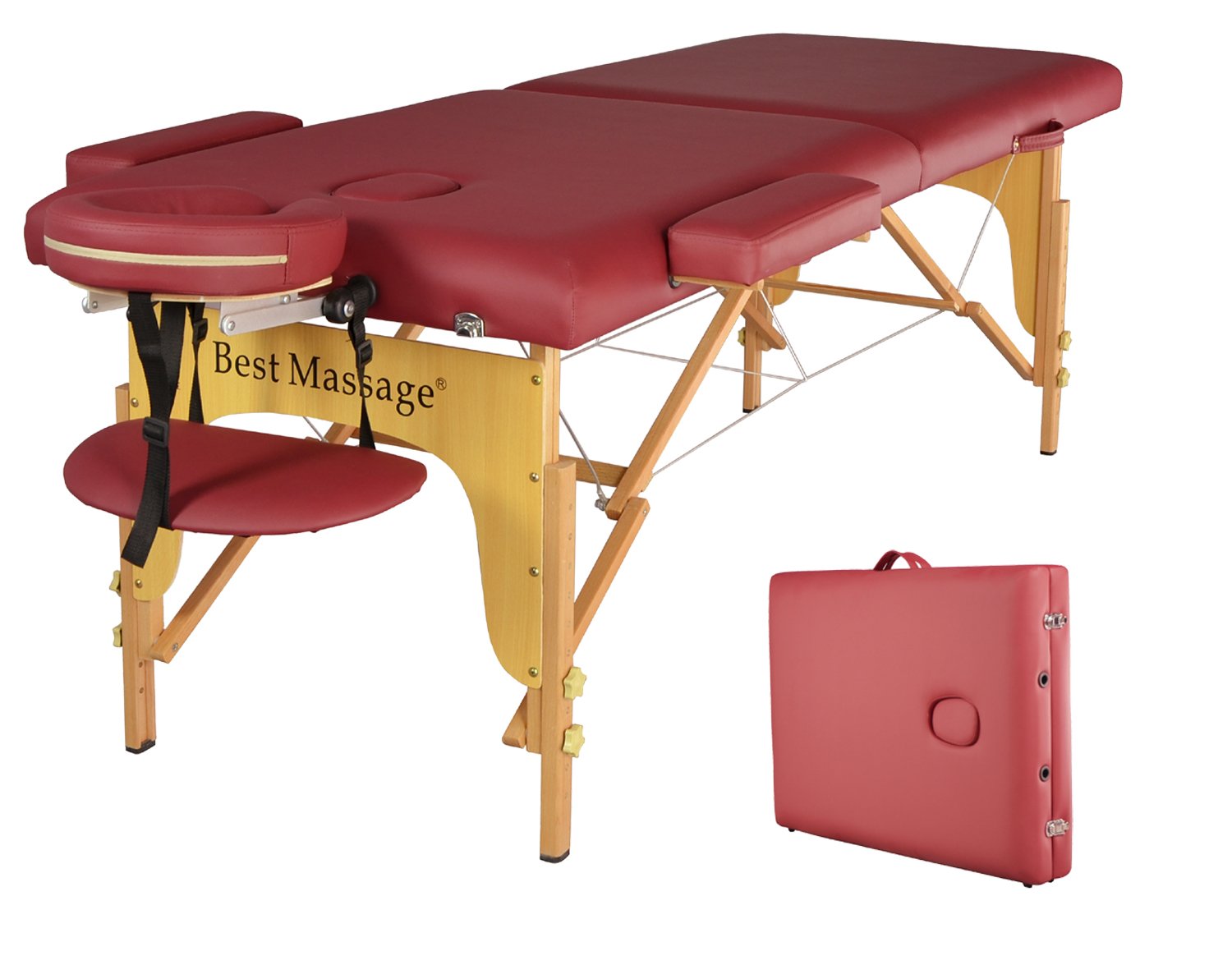 Bestmassage Two Fold Burgundy Portable Massage Table 13 61aktbmOV7L