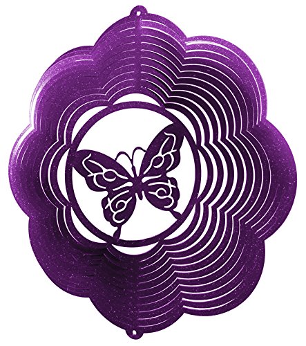 BUTTERFLY CLOUD Swirly Metal Wind Spinner