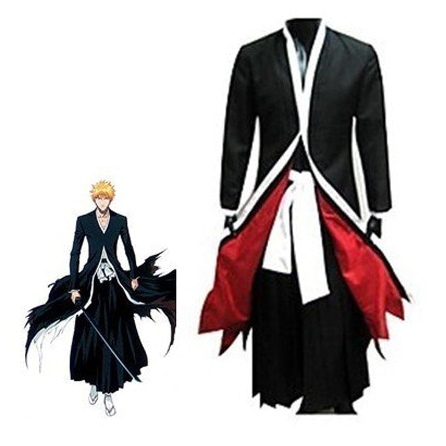 Bleach Ichigo Bankai Costume Set Home Garden Household