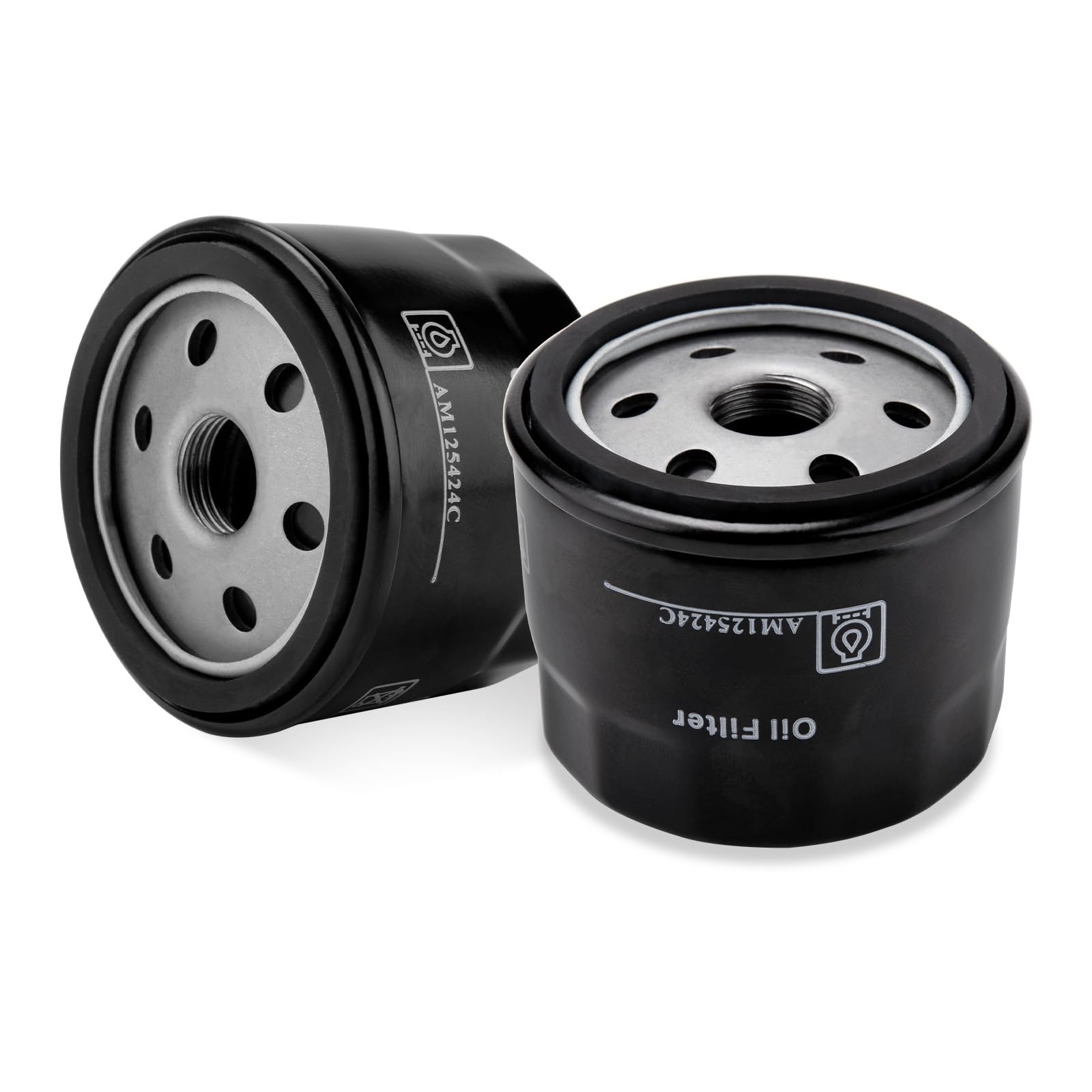 Photo 1 of 2 Pack AM125424 Oil Filter, Replacement for John Deere AM125424c,Compatible with John Deere AM39687 AM119567 AM125424 LG4153 LG492932S GY20577