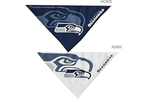 Little Earth 320603-SEAH-L: Seattle Seahawks Home and Away Pet Bandana Set