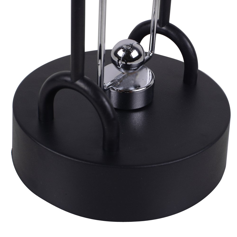 Ovovo Electric Newton Physics Balance Pendulum Newton\'s Cradle Desk Cute Dolphin Figurine Ornament Perpetual Motion Lucky Toy Home Decoration, Home Office Desk Decoration