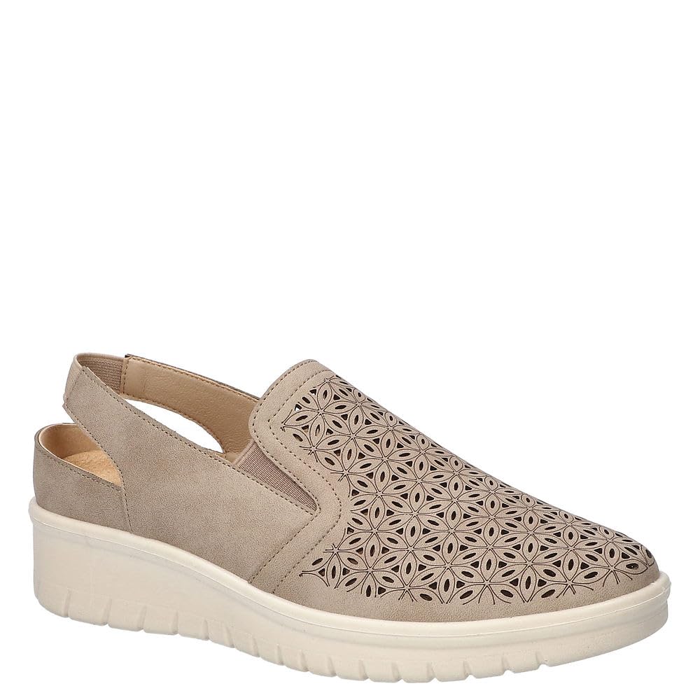 Easy Street Women’s Petal Sneaker, Natural, 9.5 X-Wide