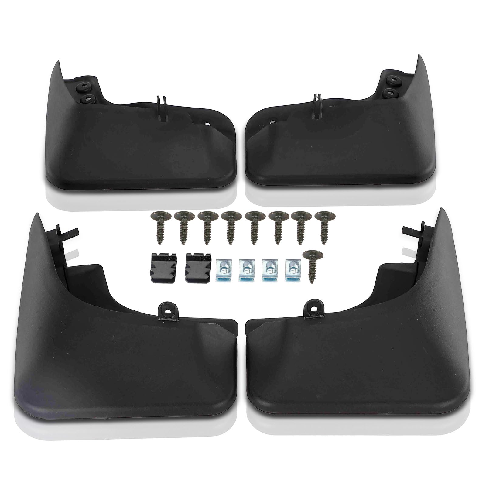 4x Splash Guards Front and Rear Compatible with T-i-g-u-a-n 5N SUV 2007-2015 5N0075101